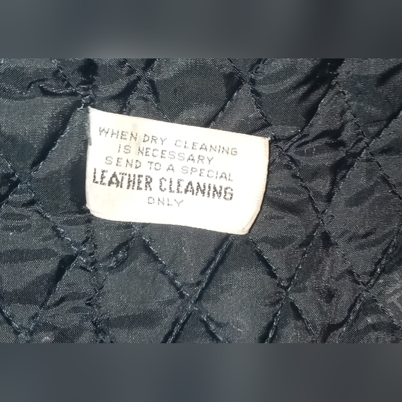 Vintage 70s AMF Harley Davidson Leather Motorcycle Jacket Size 42 Black - Picture 4 of 6